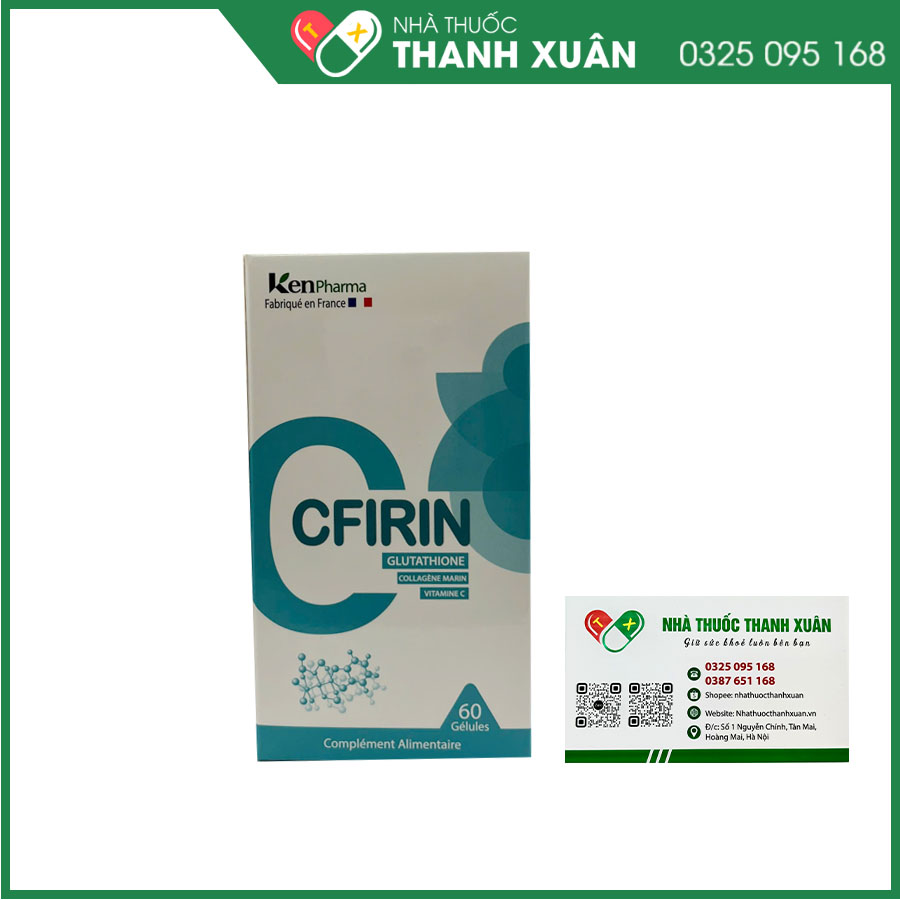 Viên uống Cfirin hỗ trợ làm trắng da, trị nám